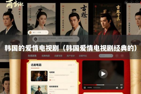 韩国的爱情电视剧(韩国爱情电视剧经典的)