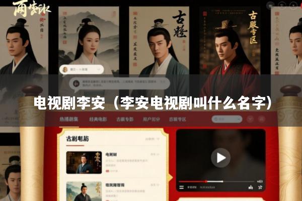电视剧李安(李安电视剧叫什么名字)