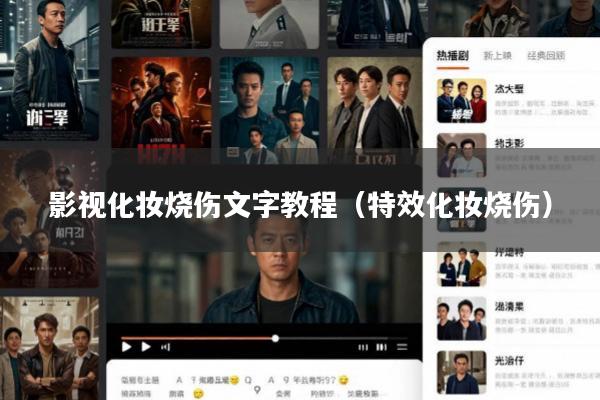 影视化妆烧伤文字教程(特效化妆烧伤)