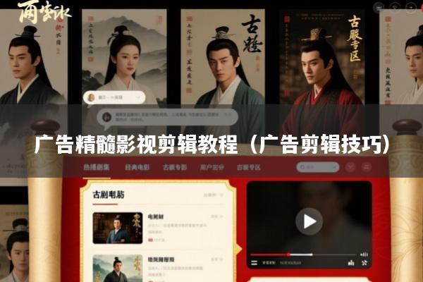 广告精髓影视剪辑教程(广告剪辑技巧)